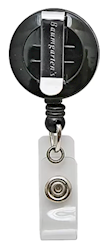 BADGE REEL, SICURIX, CLIP, BLACK, 30" LARGE